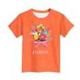 thumbnail image 4 of Zpanxa T-Shirts pour Tout-Petites Fille Imprimé Fête des Mères Col Rond Manches Courtes Haut Polyester Spandex 9-10 Ans, 4 of 5
