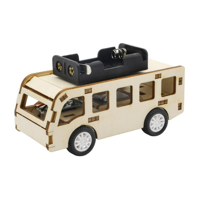 Toy de autobús Educational Invention Craft Juego de DIY Kit Interactive Learning Bus Toy for Student Science Experiment