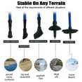 thumbnail image 2 of IC ICLOVER Pair 2 Trekking Walking Hiking Sticks Poles Quick Lock Adjustable Alpenstock 25.5" to 64.9" for All Heights, Durable & Lightweight Aluminum, Blue, 2 of 9