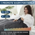 thumbnail image 4 of Westinghouse Heated Blanket Queen Size 84" x 90" ,  Electric Blanket with 10 Fast Heating Levels & 1-12 Auto-Off, Machine Washable, Charcoal, 4 of 9