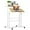 Natural, variant on PRZL Height Adjustable Rolling Desk Mobile Portable Laptop Stand Cart Small Sit Standing Desk Computer Table Workstation for Home Office, Natural