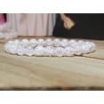 thumbnail image 4 of Natural Handmade Crystal bracelet Cracked Quartz Beaded 8mm bracelet, 4 of 7