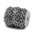 thumbnail image 2 of 1roll 304 Stainless Steel Teardrop Link Chains Unwelded with Spool Stainless Steel color 16x11.5x2mm, 2 of 3