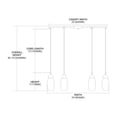 thumbnail image 2 of Elk Lighting 6 Light Pendant In Satin Nickel And Mountain Glass 110-6MT, 2 of 2