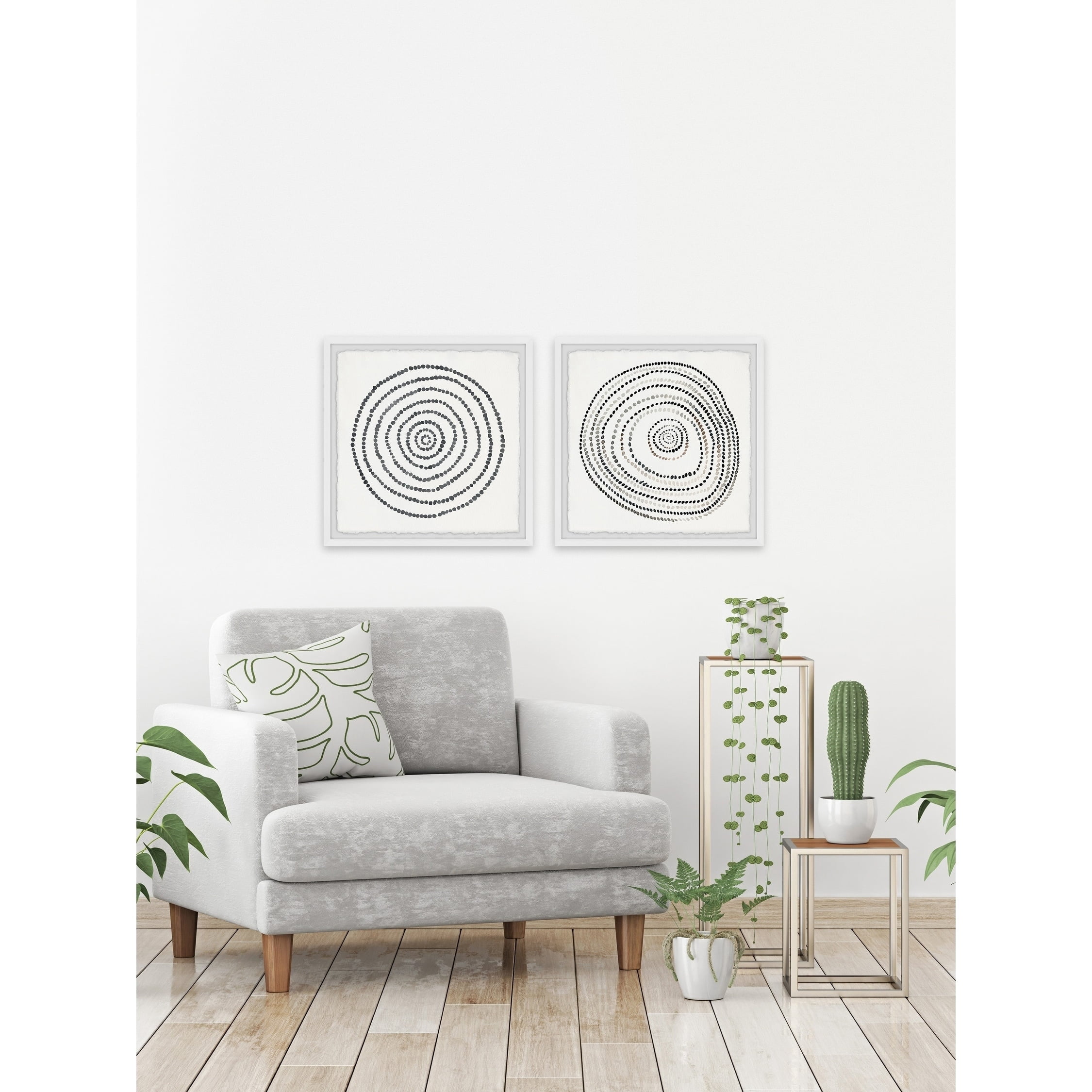 Marmont Hill Spiral Diptych