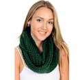 thumbnail image 2 of Basico Unisex Adult Junior Winter Knitted Infinity Circle Loop Scarf Chunky Cable Waffle, 2 of 7
