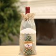 thumbnail image 2 of Funda para botella de vino navideña, alce, muñeco de nieve, Papá Noel, bolsas de vino navideñas, funda para botella de vino, 2 of 5