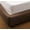 MOCHA, variant on Marquess Box Spring Cover-Wrap Around Elastic.Vertical Stripe Pattern Bed Skirt Alternative.15"Drop Length White King