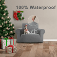 thumbnail image 3 of Sanmadrola Couch Covers for Dogs 100% Waterproof Sofa Covers Washable Non Slip Couch Covers Stretchable Machine Washable for Dogs Kids Pets, Light Gray, Chair, 3 of 10