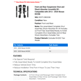 thumbnail image 2 of Front and Rear Suspension Strut and Shock Absorber Assembly Kit - Compatible with 2013 - 2020 Nissan NV200 2014 2015 2016 2017 2018 2019, 2 of 2