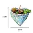 thumbnail image 2 of Pot Succulent en Forme de Coeur Créatif Élégant Design Pot de Jardinière en Résine pour l'Intérieur et l'Extérieur, 2 of 4