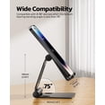 thumbnail image 4 of Nulaxy Soporte plegable doble para teléfono celular, totalmente ajustable, soporte plegable para teléfono de escritorio, base compatible con teléfono 15 14 13 12 11 Pro Xs Xs Max Xr X 8, Nintendo Swit, 4 of 4