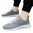 thumbnail image 2 of Domuza Women's Running Shoes Lightweight Breathable Sport Sneakers, casual non-slip design, soft and comfortable, ideal for walking, athletic training and daily outdoor wear. Gray 9 (EU-43), 2 of 4