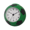 thumbnail image 2 of Reloj despertador con forma de balón de fútbol, ​​resistente al desgaste, ligero, práctico y con movimiento silencioso. Verde, 2 of 9