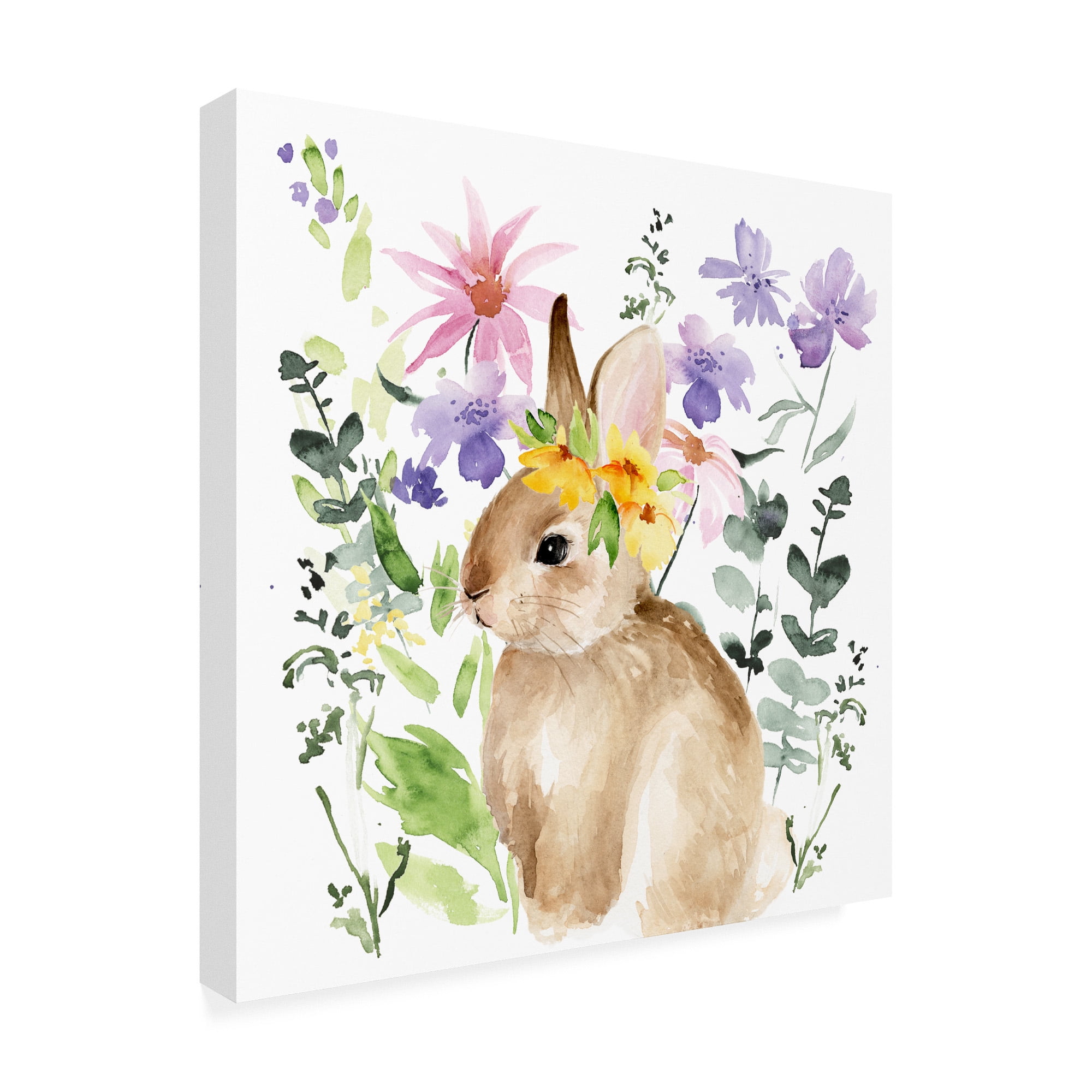 Trademark Fine Art 'Watercolor Spring Garden I' Canvas Art by Jennifer Paxton Parker