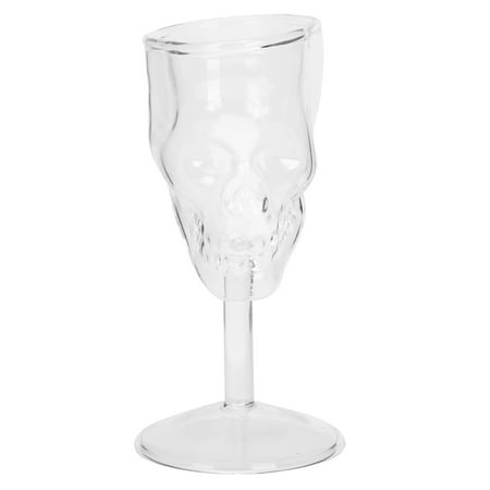 

1pc Skull Goblet 3D Skull Pattern Red Wine Glass Cup for Home Bar Party