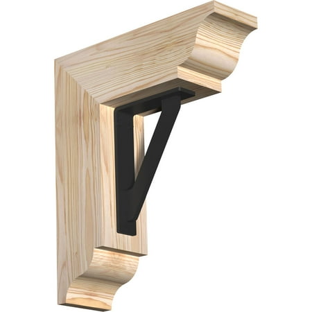 

3 1/2 W x 13 1/2 D x 16 H Traditional Traditional Ironcrest Smooth Bracket Douglas Fir (1 1/2 W x 5 1/2 D x 8 H Iron Bracket)
