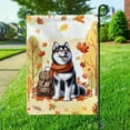 thumbnail image 3 of Welcome Fall Siberian Husky Enjoys School Time Autumn Fall Leaves Garden Flag 12x18in Double Sided Husky Dog Lover Gifts Outdoor Decor - 02013, 3 of 5