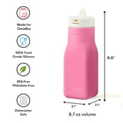 OmieBottle for OmieBox - Silicone liquid hydration accessory with straw - Pink - by OmieLife
