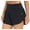 Black, variant on Rosvigor Womens Athletic Shorts High Waisted Workout Shorts Gym Yoga Running Shorts