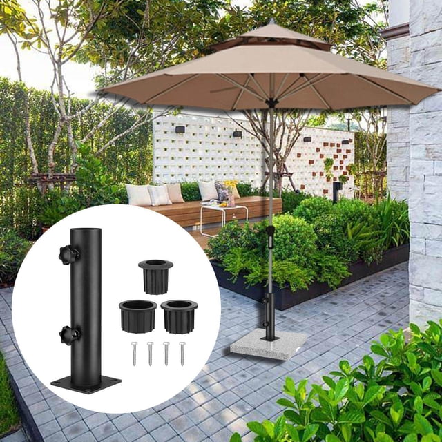 pitrice Umbrella Base Stand Tube Replacement Parasol Steel for Docks Balcony Outside