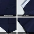 thumbnail image 4 of LittleSpring Toddler Boys Short Sleeve Polo T-Shirt 3T School Uniforms Navy Blue, 4 of 6