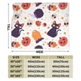 thumbnail image 4 of XMXY Fleece Throw Blanket for Couch, Spooky Halloween Scary Cat Lightweight Plush Fuzzy Cozy Soft Bed Blankets and Throws for Sofa, 80"x60" inches, 4 of 8