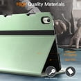 thumbnail image 3 of JETech Case for iPad Air 11-Inch M3/M2 (2025/2024), iPad Air 5/4 (10.9-Inch, 2022/2020 Model, 5th/4th), PU Leather Business Folio Protective Tablet Cover Pocket, Multi-Angle Viewing (Green), 3 of 6