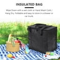 thumbnail image 2 of 2 Pack Insulated Reusable Grocery Bag Food Delivery Bag with Dual Zipper, 2 of 8