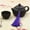 10# purple, variant on 100X Key Chian Pendants Ice Silk Thread Cap Tassel Trim Craft Jewelry Making DIY-6# Deep green-100pcs