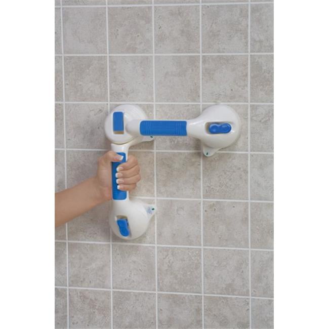 MABIS DMI Healthcare DMI Shower Grab Bar, Swivel Bathroom Safety Grab Bar, Suction Cup Grab Bar
