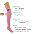 thumbnail image 5 of 1 Pair Over Knee Thigh High Knitted Socks for Women Warm Stocking Long Boot Socks - Pink, 5 of 10