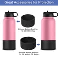 thumbnail image 4 of Uxcell 2pcs 6.5cm Funda Protectora de Silicona para Botellas de 12-24 oz, Funda Antideslizante de Silicona para el Fondo de Botellas, Blanca, 4 of 6