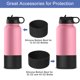thumbnail image 4 of Uxcell 2pcs 7cm Funda Protectora de Silicona para Botellas de 12-24 oz, Funda Antideslizante de Silicona Color Amarillo Claro, 4 of 6