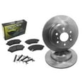 thumbnail image 1 of DK1199-1 Rear Brake Rotors and Ceramic Pads and Hardware Set Kit, 1 of 8