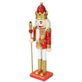 thumbnail image 6 of 30cm Tall Standing Christmas Nutcracker Figurines for Festival Desktop Party Red, 6 of 9