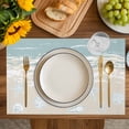 thumbnail image 4 of Blue Coastal Starfish Placemats Set of 12, Summer Beach Ocean Abstract Art Placemats for Dining Table, Place Mats for Kitchen Tabletop, Waterproof Wipeable Dining Table Mats Set, 4 of 9