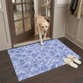 thumbnail image 2 of Entryway Rug 2'x3', Purple Ocean Waves Kitchen Runner Rugs Non-Slip Carpet Mats, Summer Sea Purple Coastal Bedside Rugs Runners Washable Floor Carpet for Bathroom Laundry Room, 2 of 8