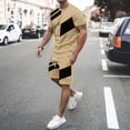 thumbnail image 2 of Men's Suits Product Classification Men's 3D Short Sleeve Beach Sports Shorts Set for Activewear and Travel, 2 of 4