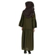 thumbnail image 4 of Bimba Islamic Long Dress With Printed Hijab Scarf Rayon Abaya Maxi Clothes For Muslim Women, 4 of 9