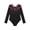 Hot Pink, variant on YiZYiF Girls V Neck Glitters Decor Long Sleeve Dance Leotard Workout Training Bodysuit,Sizes 6-16