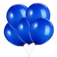 thumbnail image 1 of 5 Pcs Ballons Ronds de 36 Pouces Ballons en Latex pour Décoration de Fête et de Mariage (Bleu Foncé), 1 of 7