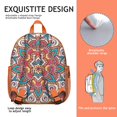 thumbnail image 3 of Symmetry Elements Students Backpack - Boho Chic Mandala Design with Mystic Spirituality and Balance Pattern, Durable Lightweight Oxford Fabric for Students, 3 of 6
