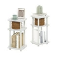 thumbnail image 6 of Furinno JUST 3-Tier Turn-N-Tube Curve End Table in Side Table in White/White, 6 of 6