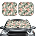 thumbnail image 2 of Balery 2 Piece Lilies Flowers Car Windshield Sun Shade|Foldable Front Windshield Shade for Car Front Window for Most Sedans SUV Truck-Medium, 2 of 7