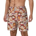 thumbnail image 2 of Uemuo Maneki-Neko Cats Pattern Mens Swim Trunks Quick Dry Board Shorts with Mesh Lining, Stretch Beach Shorts Quick Dry No-Chafing Board Shorts-Small, 2 of 9
