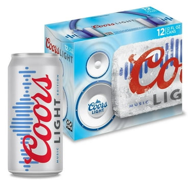 Coors Light Beer, 12 Pack, 12 fl oz Aluminum Cans, 4.2% ABV, Domestic Lager