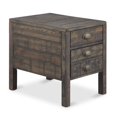 thumbnail image 1 of Magnussen Vernon Rustique Vieilli Table de Bout Rectangulaire Bourbon avec Rangement, 1 of 2