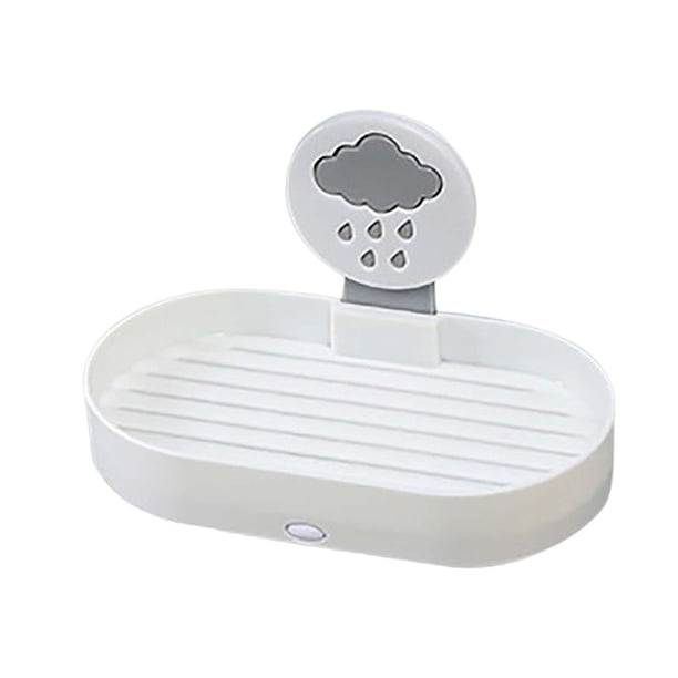 soporte de jabón de drenaje Jabonera de drenaje Jabonera Caja de almacenamiento de jabón desmontable Montaje en pared Ahorro de espacio para el hogar