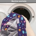thumbnail image 6 of Space Dog Crate Cover, Design of Colorful Circular Planets Cosmic Items, Easy to Use Pet Kennel Cover for Medium Large Dogs, 35" x 23" x 27", Indigo Multicolor, by Ambesonne, 6 of 6